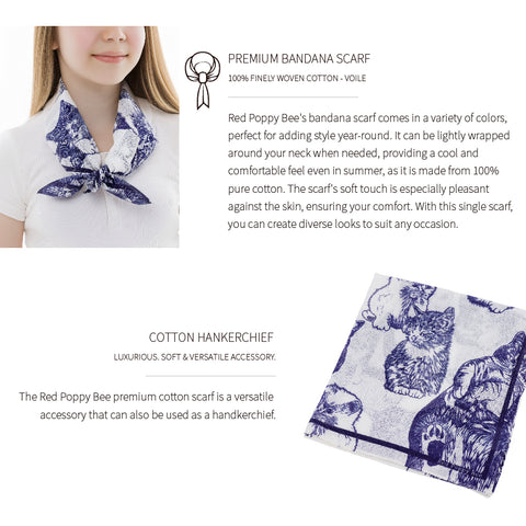 Cat Cotton Bandana