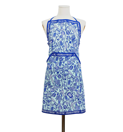 Screen-Printed Lightweight Adjustable Cotton Apron