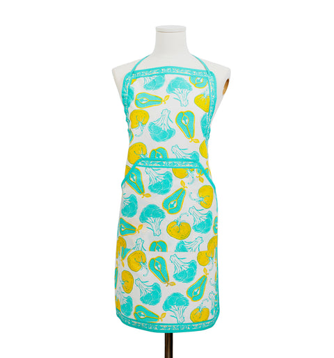 Screen-Printed Lightweight Adjustable Cotton Apron