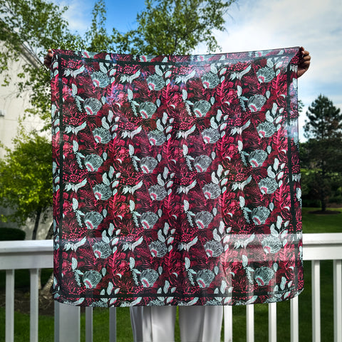 Exotic Garden Large Square Scarf