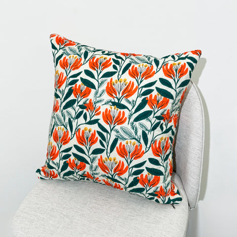 Flame Tree Quilted Cushion Cover