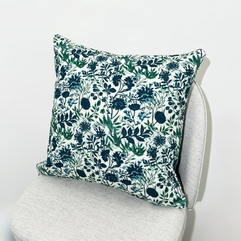 Green Botanic Garden Quilted Cushion Cover