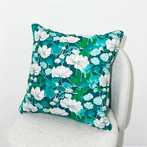 Lotus Quilted Cushion Cover