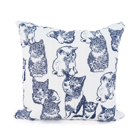 Cat Quilted Cushion Cover