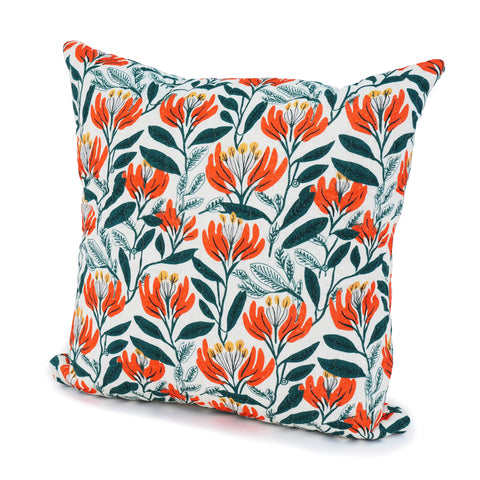 Flame Tree Quilted Cushion Cover